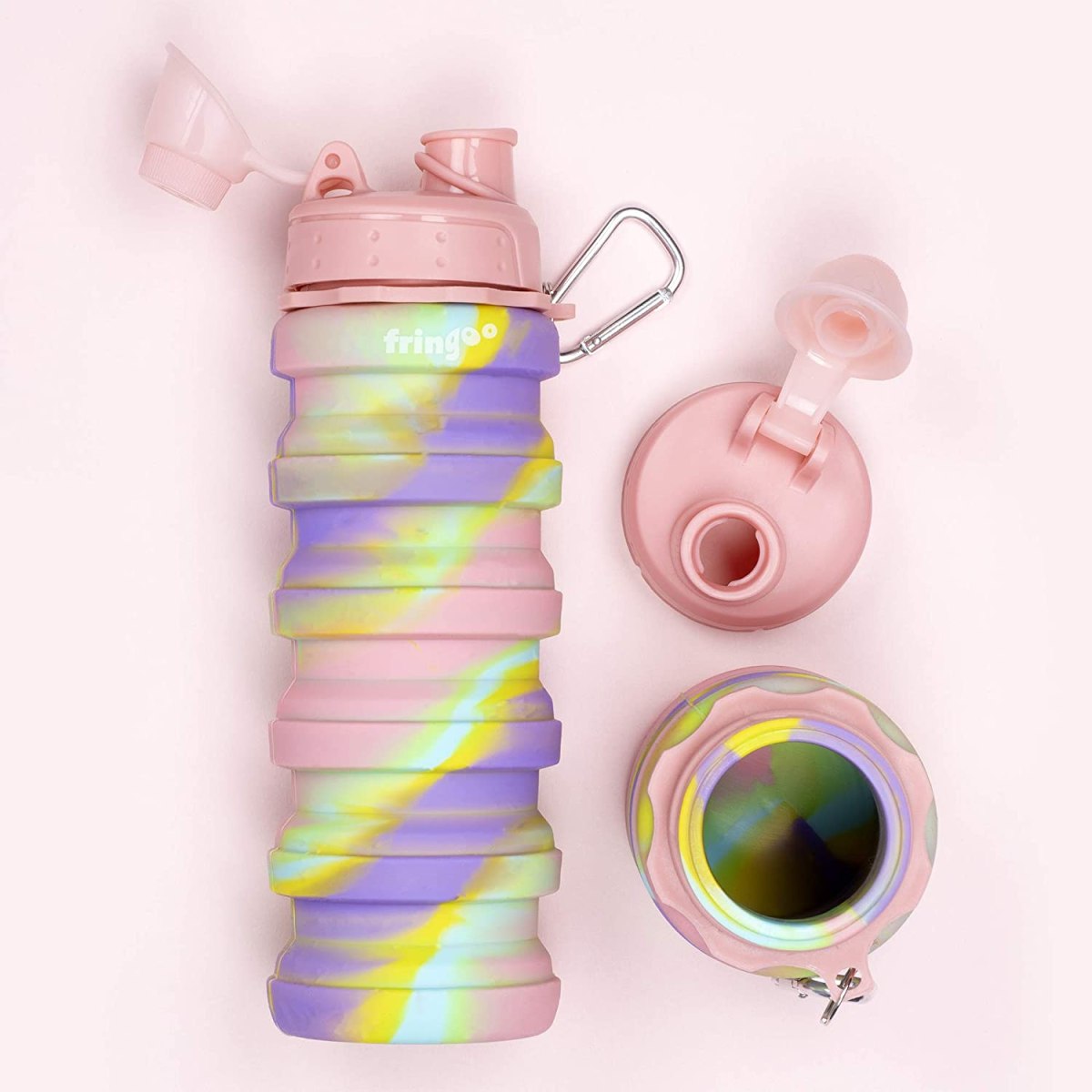 LITTLE LURCH Set 6 Cannucce In Silicone Per Bambini, Riutilizzabili, Morbide, Senza BPA, Con Spazzola, Lavabili In Lavastoviglie